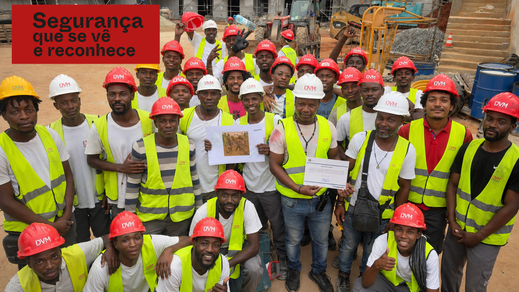 DVM se destaca en Angola por su compromiso con la seguridad y salud en el trabajo